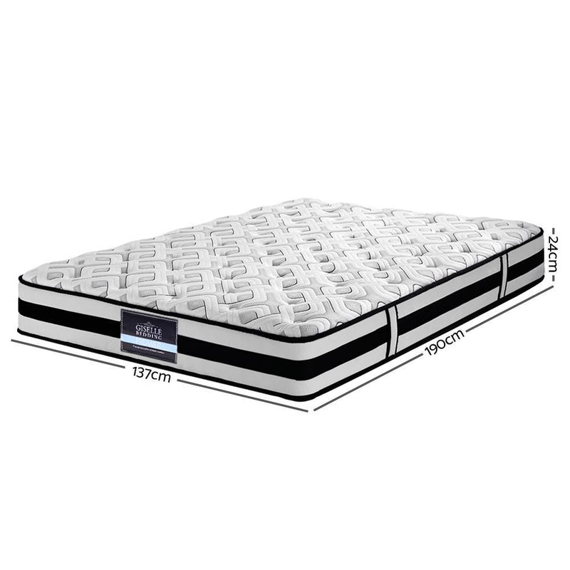 Double Size | Rumba Tight Top Pocket Spring Mattress (Ultra Firm) - Furniture > Mattresses - Rivercity House And Home Co.