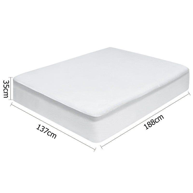 Double Size Waterproof Bamboo Mattress Protector - Rivercity House & Home Co. (ABN 18 642 972 209) - Affordable Modern Furniture Australia