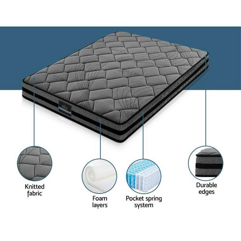 Double Size | Wendell Series Pocket Spring Mattress (Medium Firm) - Furniture > Mattresses - Rivercity House And Home Co.