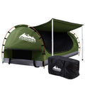 Double Swag Camping Swags Canvas Free Standing Dome Tent Celadon