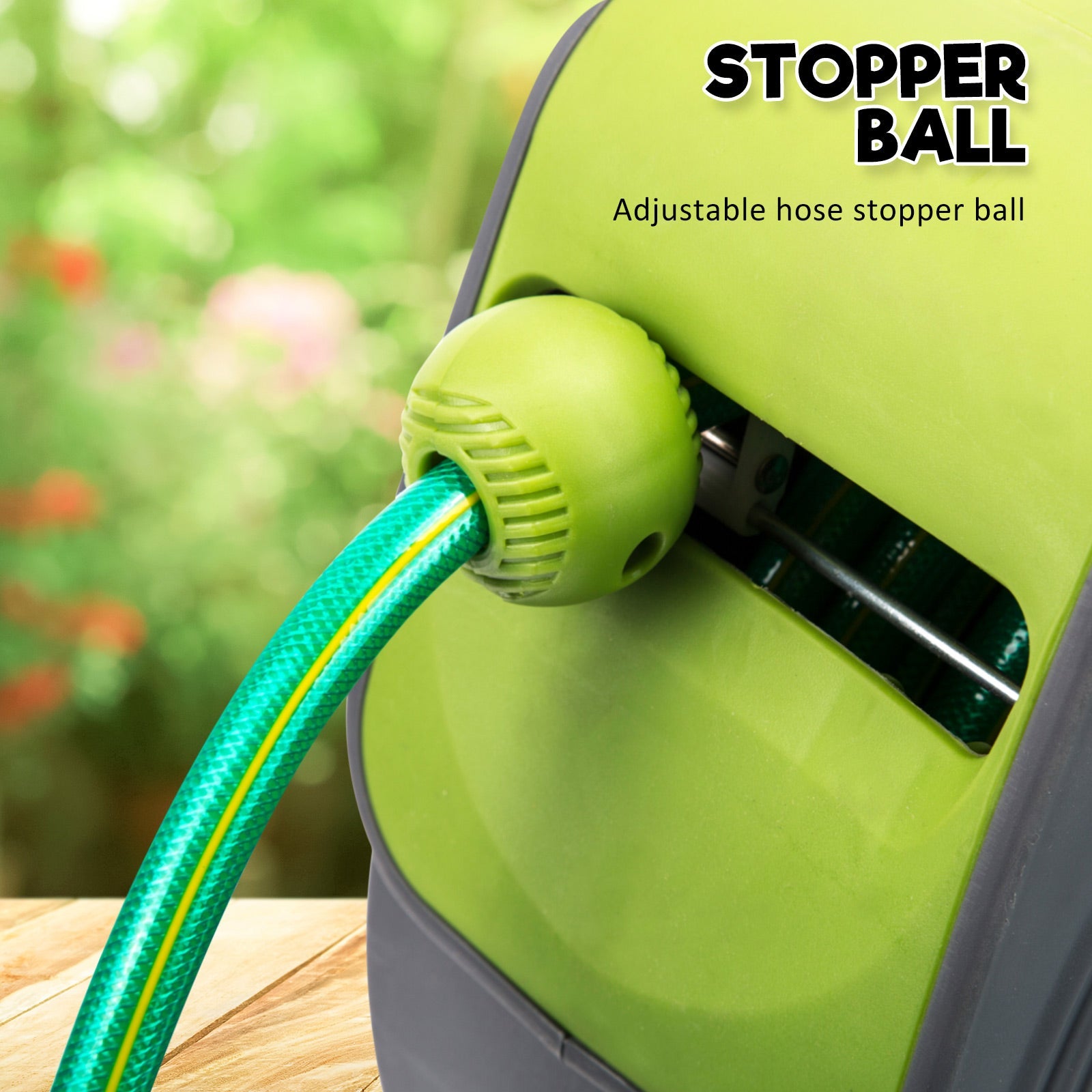 Dynamic Power Garden Water Hose 20M Retractable Rewind Reel + Brass Gun - Home & Garden > Garden Tools - Rivercity House & Home Co. (ABN 18 642 972 209) - Affordable Modern Furniture Australia