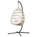 Egg Swing Chair Hammock With Stand Outdoor Furniture Hanging Wicker Seat