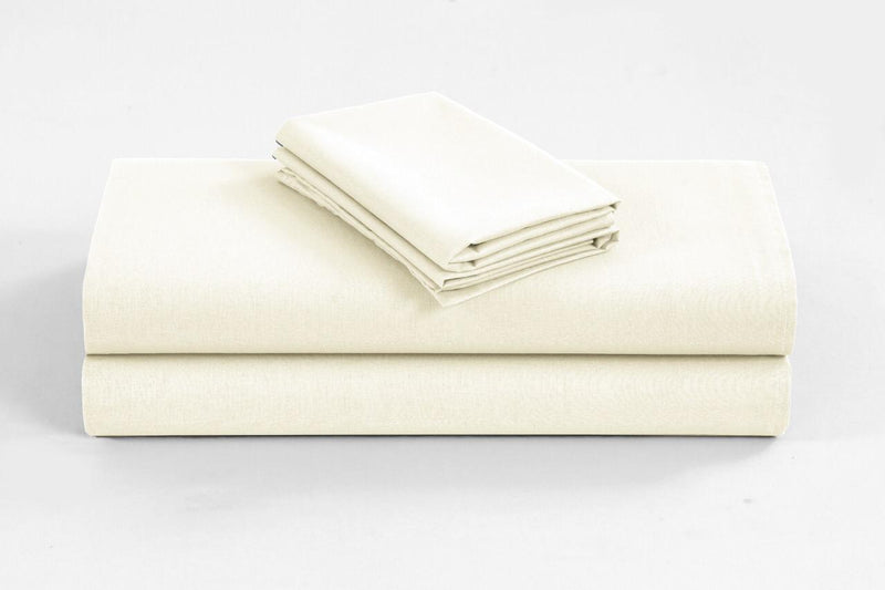 Elan Linen 1200TC Organic Cotton Double Sheet Sets Cream - Home & Garden > Bedding - Rivercity House & Home Co. (ABN 18 642 972 209) - Affordable Modern Furniture Australia