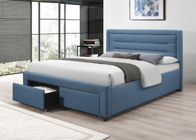 Eleanor Queen Bed Frame Light Blue - Furniture > Bedroom - Rivercity House And Home Co.