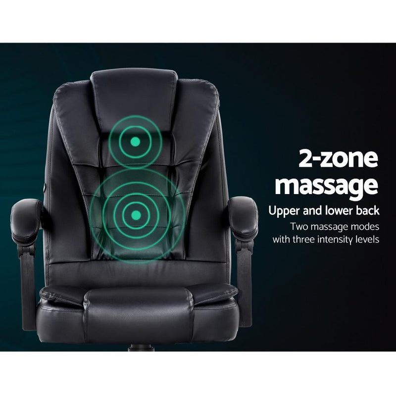 Electric Massage Chair Recliner (Black) - Rivercity House & Home Co. (ABN 18 642 972 209) - Affordable Modern Furniture Australia