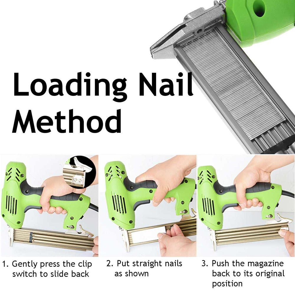 Electric Staple Gun Straight Nail Nailer Framing Heavy Duty Woodworking Stapler - Home & Garden > Garden Tools - Rivercity House & Home Co. (ABN 18 642 972 209) - Affordable Modern Furniture Australia