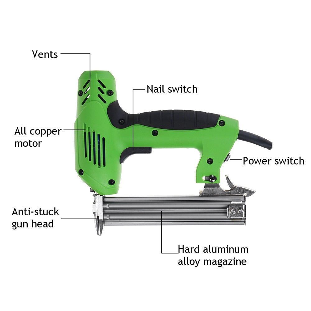 Electric Staple Gun Straight Nail Nailer Framing Heavy Duty Woodworking Stapler - Home & Garden > Garden Tools - Rivercity House & Home Co. (ABN 18 642 972 209) - Affordable Modern Furniture Australia