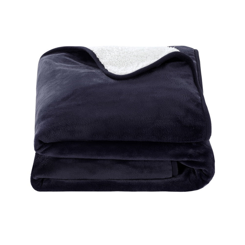 Electric Throw Rug Heated Blanket Fleece Charcoal - Home & Garden > Bedding - Rivercity House & Home Co. (ABN 18 642 972 209) - Affordable Modern Furniture Australia