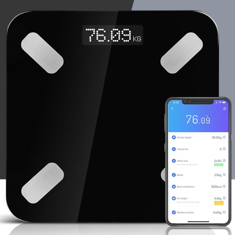 Electronic Digital Bathroom Body Fat Scale Scales Bluetooth 180KG BMI - Health & Beauty > Personal Care - Rivercity House & Home Co. (ABN 18 642 972 209) - Affordable Modern Furniture Australia