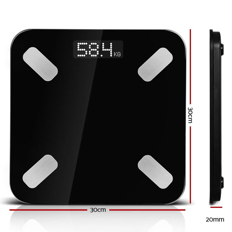 Electronic Digital Bathroom Body Fat Scale Scales Bluetooth 180KG BMI - Health & Beauty > Personal Care - Rivercity House & Home Co. (ABN 18 642 972 209) - Affordable Modern Furniture Australia