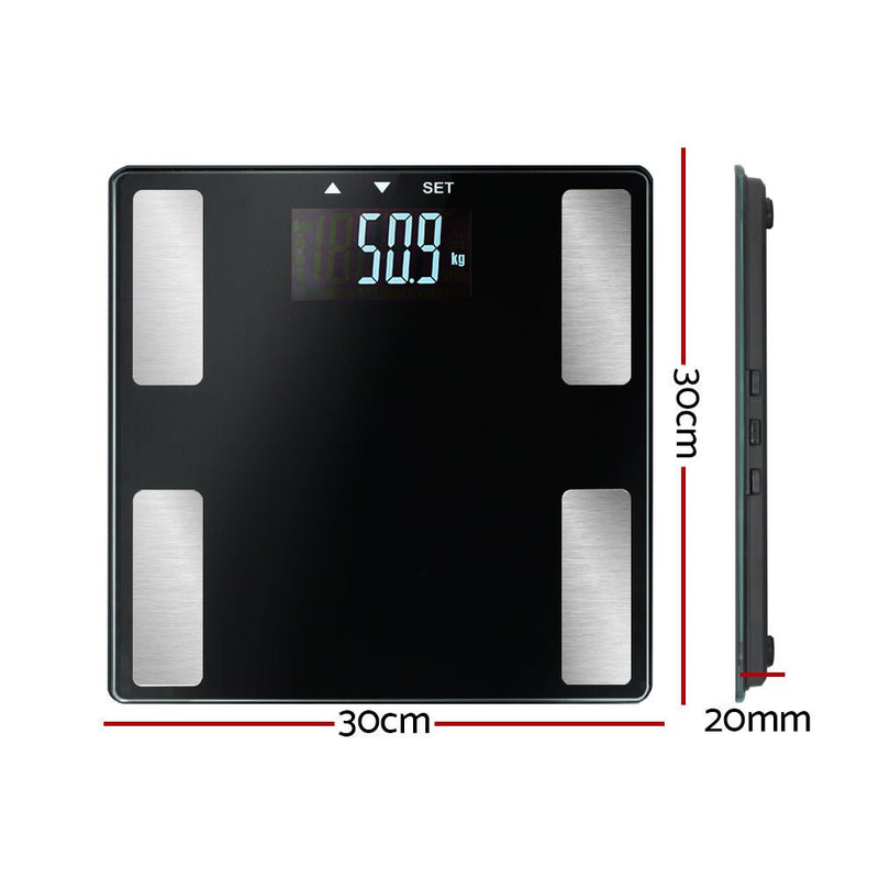 Electronic Digital Bathroom Scales Body Fat Scale Bluetooth Weight 180KG - Rivercity House & Home Co. (ABN 18 642 972 209) - Affordable Modern Furniture Australia