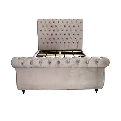 Elsa Deluxe Queen Bed Frame Navy Grey - Furniture > Bedroom - Rivercity House & Home Co. (ABN 18 642 972 209) - Affordable Modern Furniture Australia