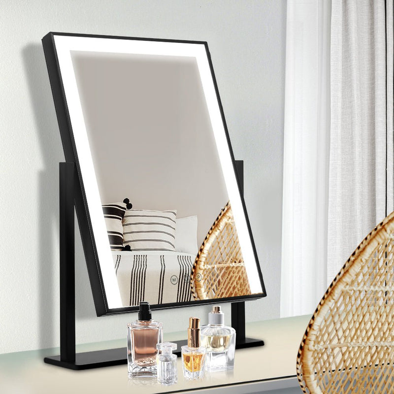 Hollywood Makeup Mirror With Light LED Strip Standing Tabletop Vanity - Health & Beauty > Makeup Mirrors - Rivercity House & Home Co. (ABN 18 642 972 209) - Affordable Modern Furniture Australia