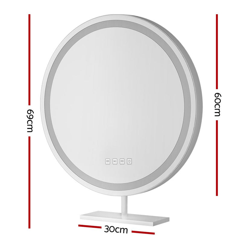 Embellir Makeup Mirror with Light Bluetooth LED Hollywood Vanity Mirrors 60CM - Furniture > Bathroom - Rivercity House & Home Co. (ABN 18 642 972 209)