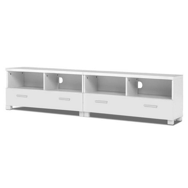 Entertainment Unit with Drawers White - Furniture - Rivercity House & Home Co. (ABN 18 642 972 209) - Affordable Modern Furniture Australia