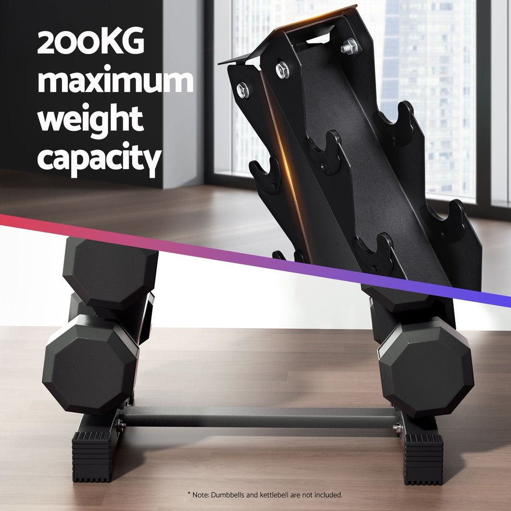 6 Tier Dumbbell Rack Home Gym Storage 200kg Capacity - Sports & Fitness > Exercise, Gym and Fitness - Rivercity House & Home Co. (ABN 18 642 972 209) - Affordable Modern Furniture Australia