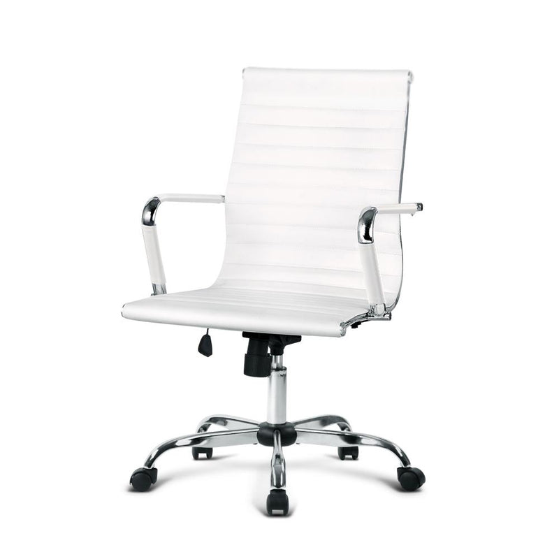 Executive Office Chair (White) - Furniture - Rivercity House & Home Co. (ABN 18 642 972 209) - Affordable Modern Furniture Australia