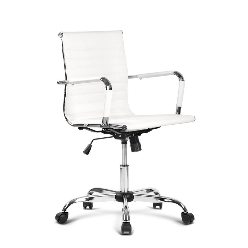 Executive Office Chair (White) - Furniture - Rivercity House & Home Co. (ABN 18 642 972 209) - Affordable Modern Furniture Australia