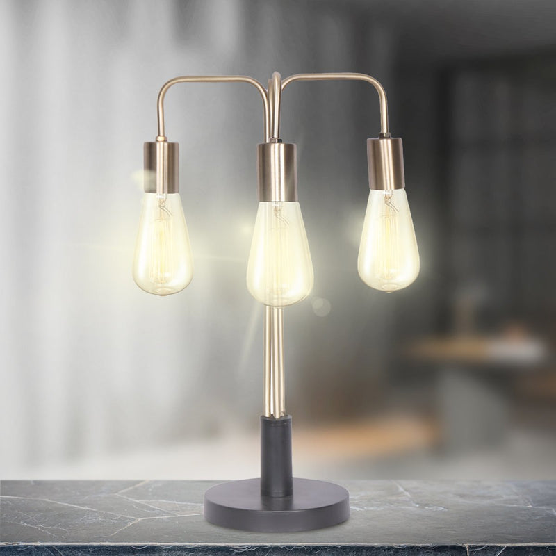 Exposed Bulb Industrial Table Lamp - Home & Garden > Lighting - Rivercity House & Home Co. (ABN 18 642 972 209) - Affordable Modern Furniture Australia