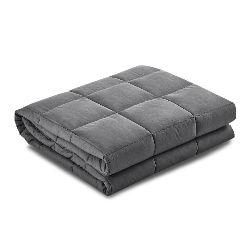 Small Kids Weighted Calming Blanket 2.3KG Dark Grey - Rivercity House & Home Co. (ABN 18 642 972 209) - Affordable Modern Furniture Australia