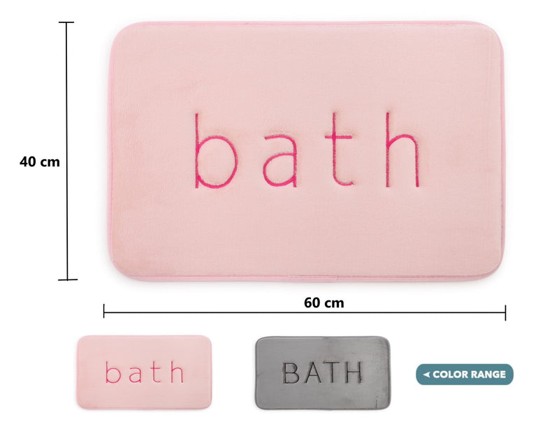 Extra Thick Memory Foam & Super Comfort Bath Rug Mat for Bathroom (60 x 40 cm, Pink) - Home & Garden > Bathroom Accessories - Rivercity House & Home Co. (ABN 18 642 972 209) - Affordable Modern Furniture Australia