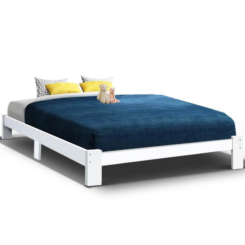 Fairy Wooden King Bed Frame White - Furniture > Bedroom - Rivercity House & Home Co. (ABN 18 642 972 209) - Affordable Modern Furniture Australia