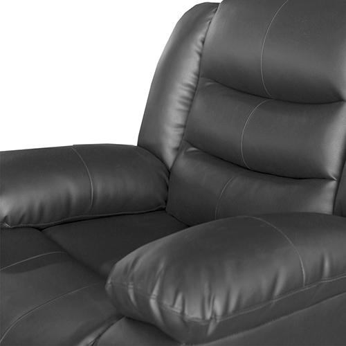 Fantasy Recliner Pu Leather 1R Black - Rivercity House & Home Co. (ABN 18 642 972 209) - Affordable Modern Furniture Australia