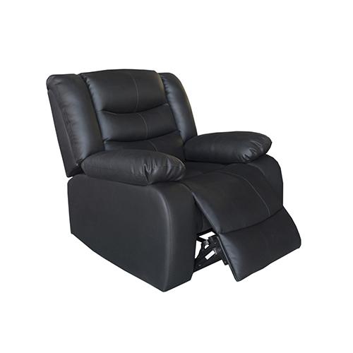 Fantasy Recliner Pu Leather 1R Black - Rivercity House & Home Co. (ABN 18 642 972 209) - Affordable Modern Furniture Australia