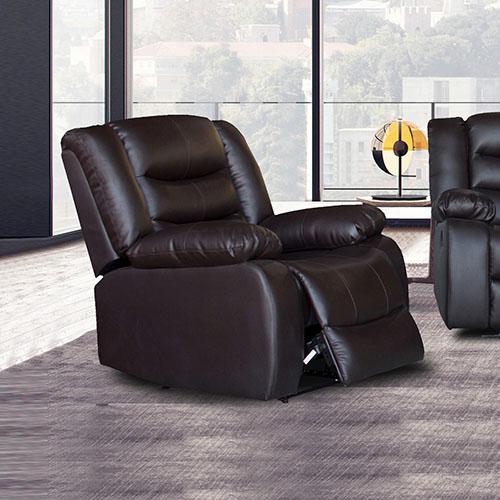Fantasy Recliner Pu Leather 1R Brown - Rivercity House & Home Co. (ABN 18 642 972 209) - Affordable Modern Furniture Australia