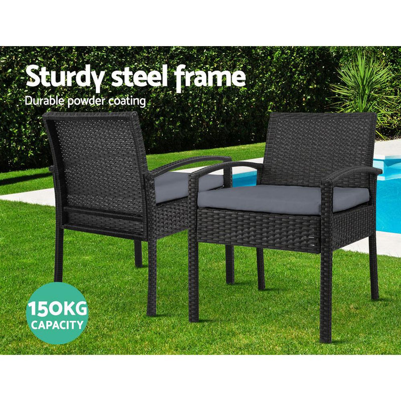 Felix Outdoor Wicker Chairs (Twin Pack) - Furniture - Rivercity House & Home Co. (ABN 18 642 972 209) - Affordable Modern Furniture Australia