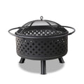 Fire Pit BBQ Grill Smoker Portable Outdoor Fireplace Patio Heater Pits 30Inch