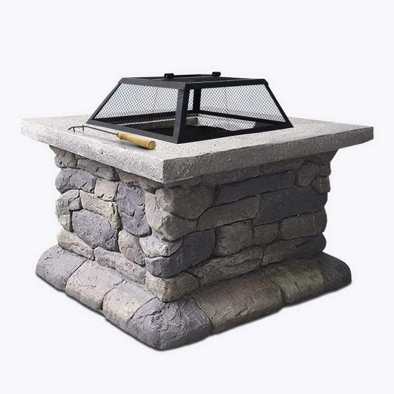 Fire Pit Outdoor Table Charcoal Garden Fireplace Backyard Firepit Heater - Rivercity House & Home Co. (ABN 18 642 972 209) - Affordable Modern Furniture Australia