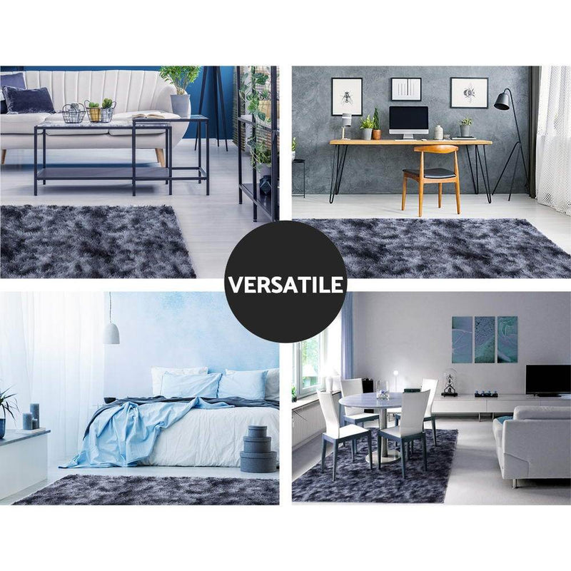 Floor Rug Large Shaggy Gradient Carpet 160cm x 230cm - Rivercity House & Home Co. (ABN 18 642 972 209) - Affordable Modern Furniture Australia