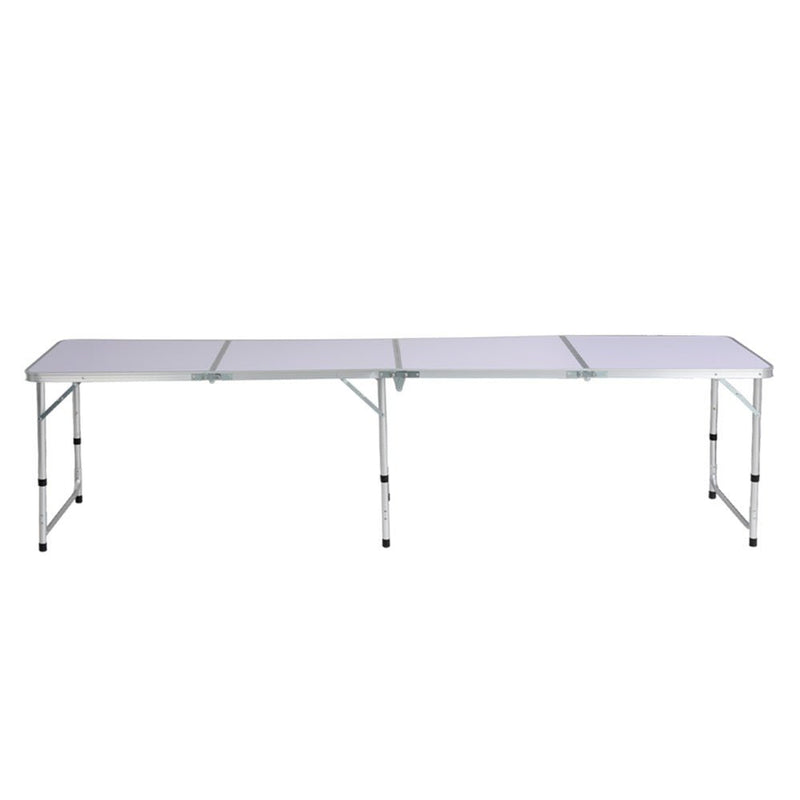 Folding Camping Table Portable Family Picnic Garden 240CM - Outdoor > Camping - Rivercity House & Home Co. (ABN 18 642 972 209) - Affordable Modern Furniture Australia