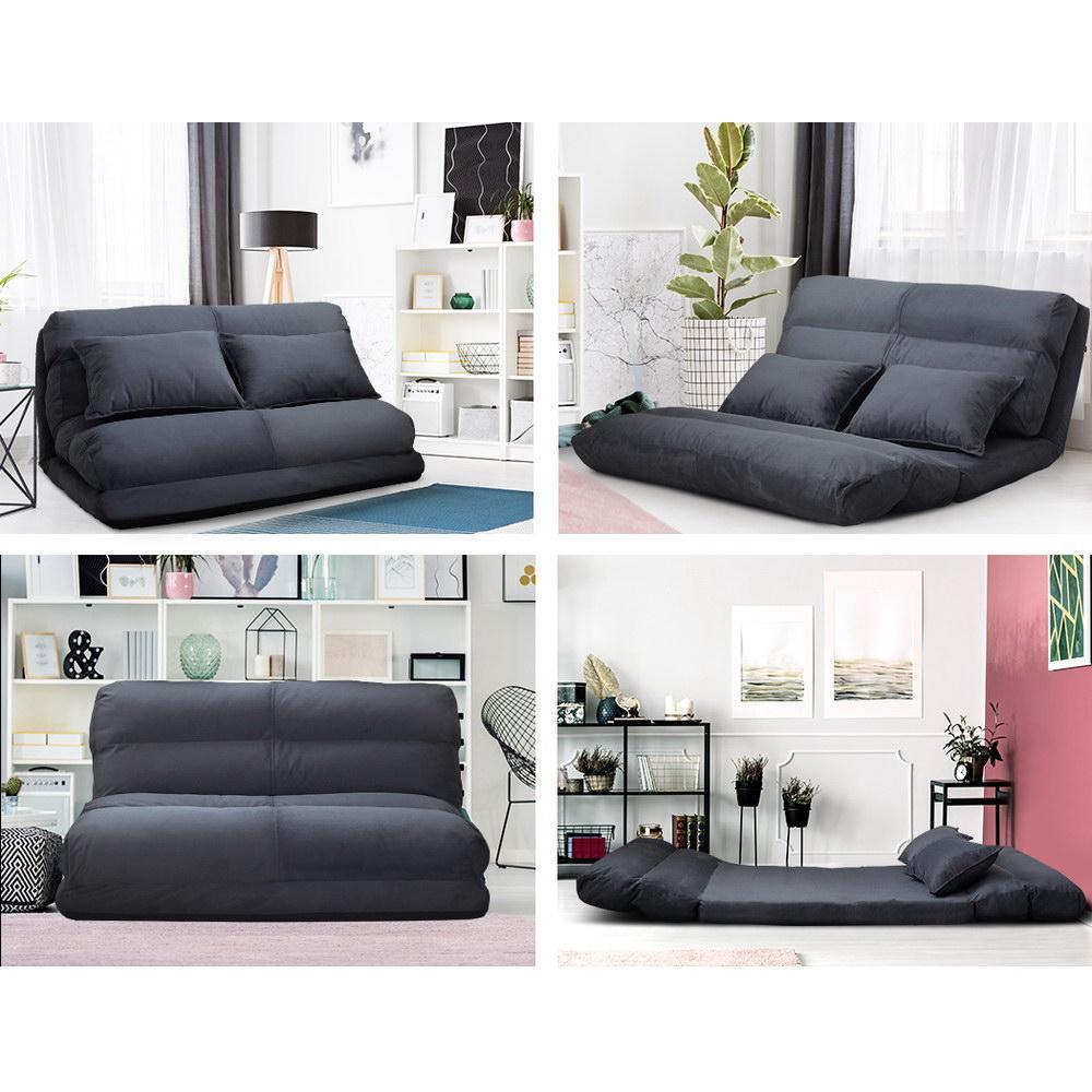 Folding Lounge Sofa Bed Floor Recliner - Rivercity House & Home Co. (ABN 18 642 972 209) - Affordable Modern Furniture Australia