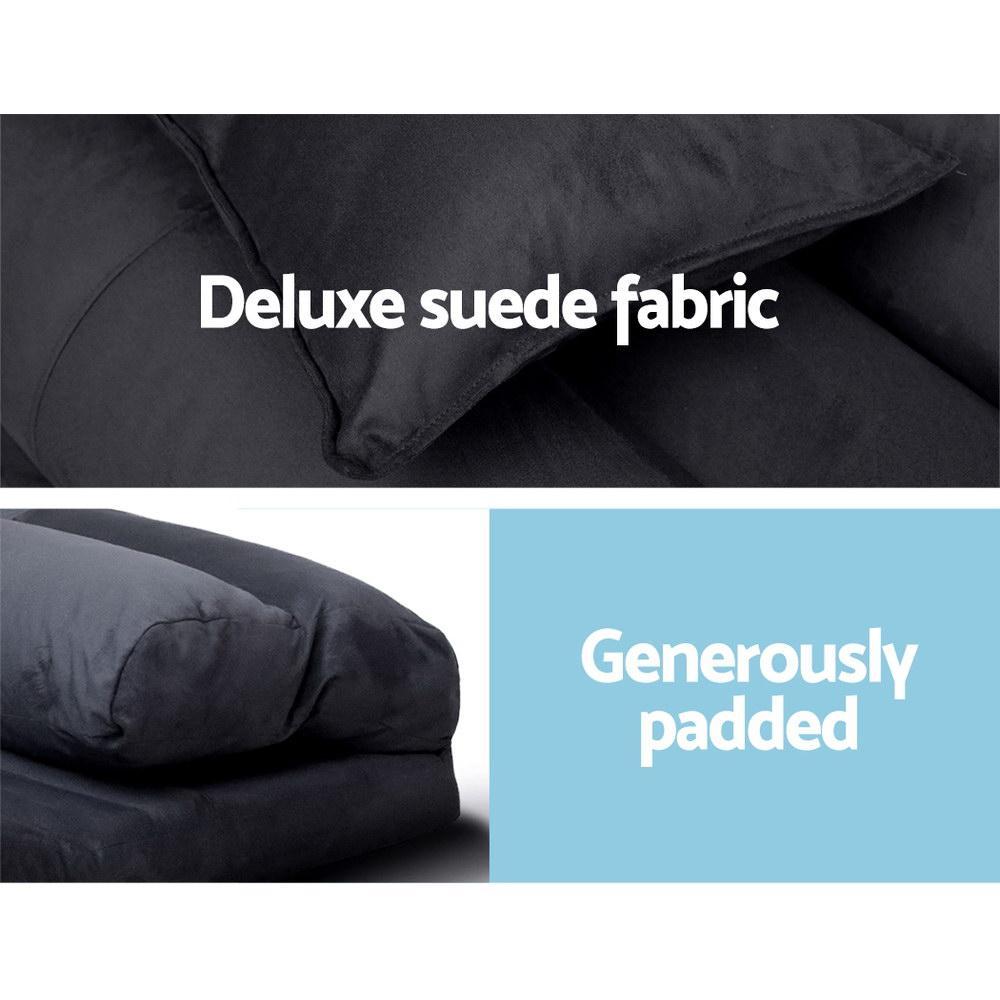 Folding Lounge Sofa Bed Floor Recliner - Rivercity House & Home Co. (ABN 18 642 972 209) - Affordable Modern Furniture Australia