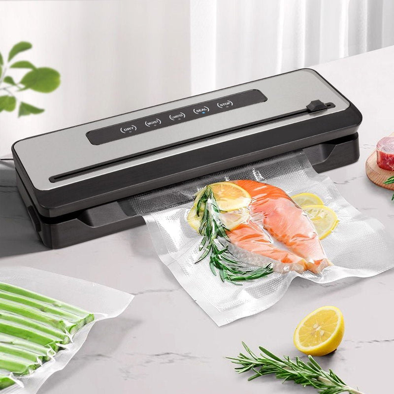 Food Vacuum Sealer Machine Fresh Storage Sealing Cutter Bags 5 Modes - Appliances > Kitchen Appliances - Rivercity House & Home Co. (ABN 18 642 972 209) - Affordable Modern Furniture Australia