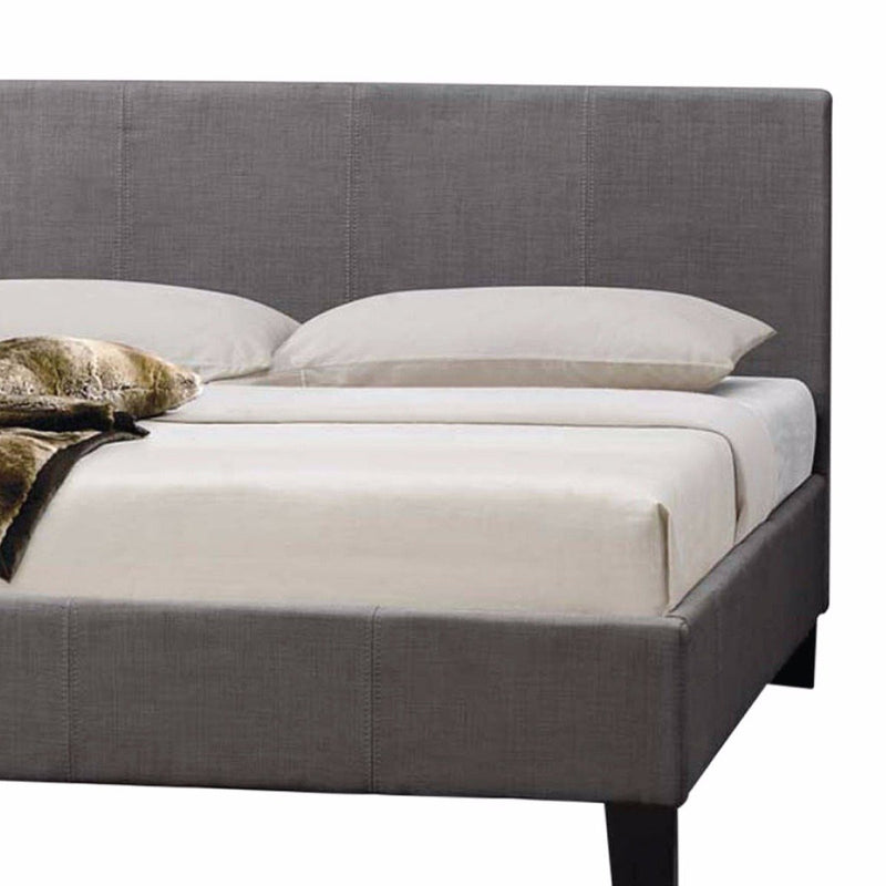 Fraser Fabric Queen Bed Frame Grey - Furniture > Bedroom - Rivercity House & Home Co. (ABN 18 642 972 209) - Affordable Modern Furniture Australia