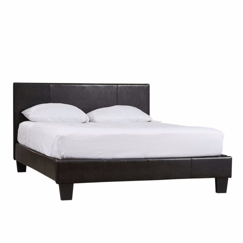 Fraser PU Leather Single Bed Frame Black - Furniture > Bedroom - Rivercity House & Home Co. (ABN 18 642 972 209) - Affordable Modern Furniture Australia