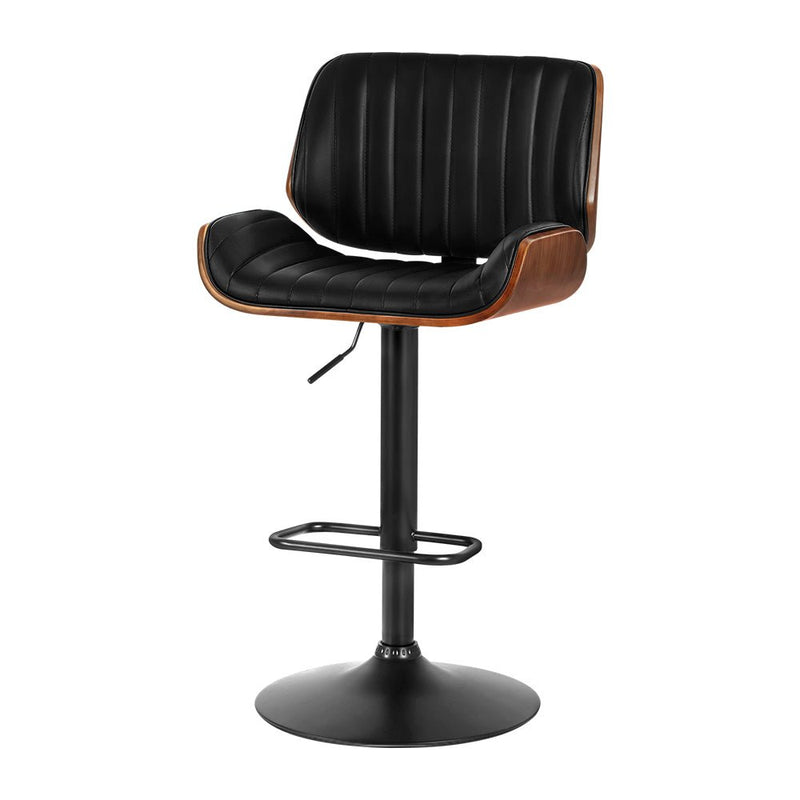 Galina Swivel Bentwood Bar Stool - Black - Furniture > Bar Stools & Chairs - Rivercity House & Home Co. (ABN 18 642 972 209) - Affordable Modern Furniture Australia