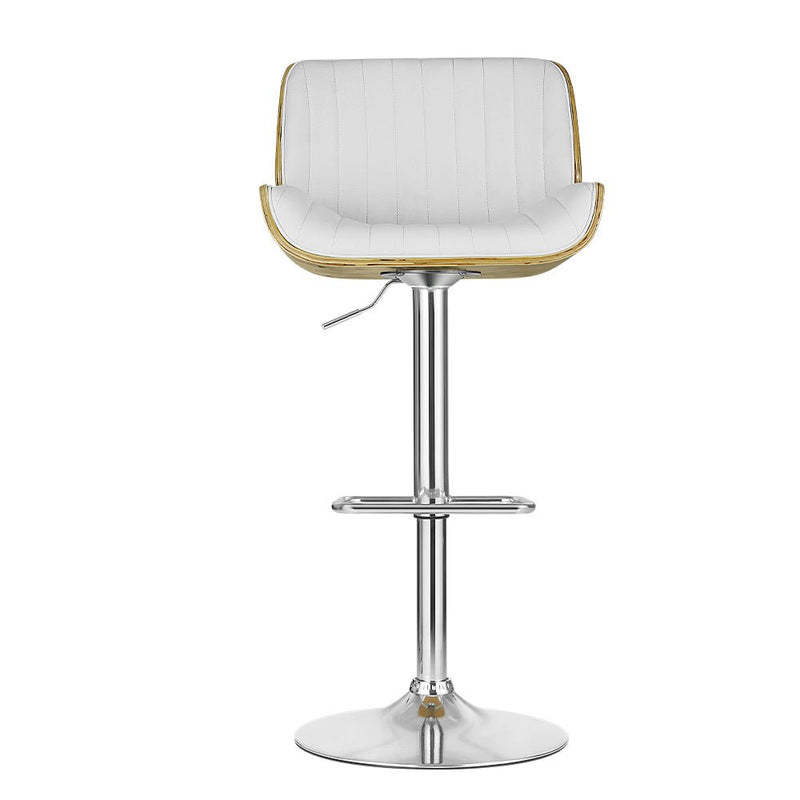 Galina Swivel Bentwood Bar Stool - White - Furniture > Bar Stools & Chairs - Rivercity House & Home Co. (ABN 18 642 972 209) - Affordable Modern Furniture Australia