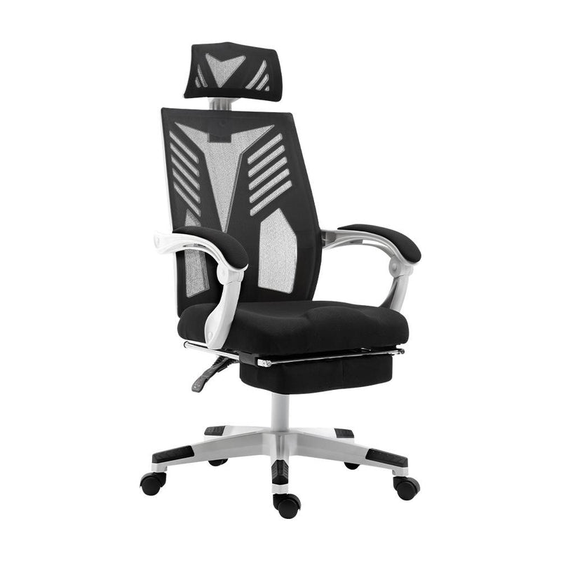 Gaming Office Chair Computer Desk Chair Home Work Recliner White - Rivercity House & Home Co. (ABN 18 642 972 209) - Affordable Modern Furniture Australia