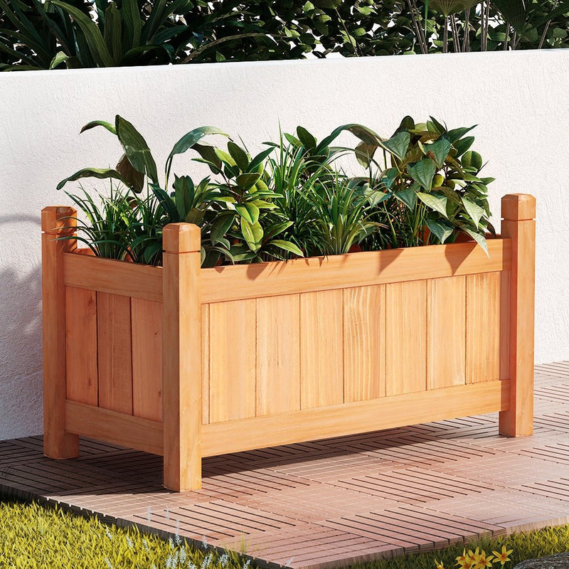 Garden Bed Raised Wooden Planter Box Vegetables 60x30x33cm - Home & Garden > Garden Beds - Rivercity House & Home Co. (ABN 18 642 972 209)