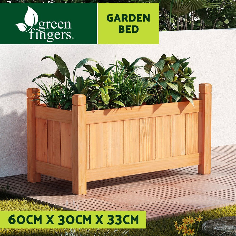 Garden Bed Raised Wooden Planter Box Vegetables 60x30x33cm - Home & Garden > Garden Beds - Rivercity House & Home Co. (ABN 18 642 972 209) - Affordable Modern Furniture Australia