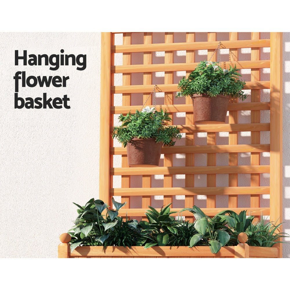 Garden Bed Raised Wooden Planter Box Vegetables 64x35x115cm - Home & Garden > Garden Beds - Rivercity House & Home Co. (ABN 18 642 972 209) - Affordable Modern Furniture Australia