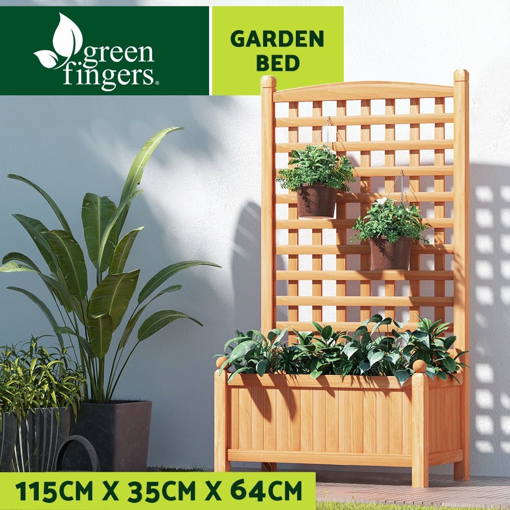 Garden Bed Raised Wooden Planter Box Vegetables 64x35x115cm - Home & Garden > Garden Beds - Rivercity House & Home Co. (ABN 18 642 972 209) - Affordable Modern Furniture Australia