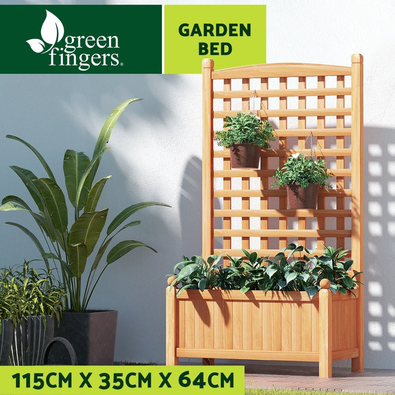 Garden Bed Raised Wooden Planter Box Vegetables 64x35x115cm - Home & Garden > Garden Beds - Rivercity House & Home Co. (ABN 18 642 972 209)