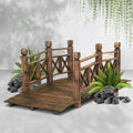 Rustic Wooden Garden Bridge Decoration