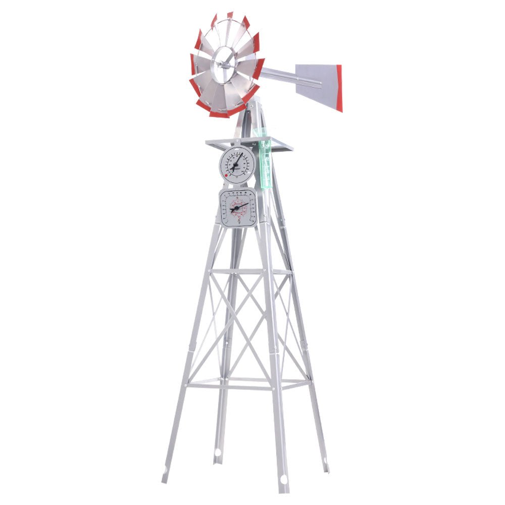 Garden Windmill 4FT 146cm Metal Ornaments Outdoor Decor Ornamental Wind Will - Home & Garden > Decor - Rivercity House & Home Co. (ABN 18 642 972 209) - Affordable Modern Furniture Australia