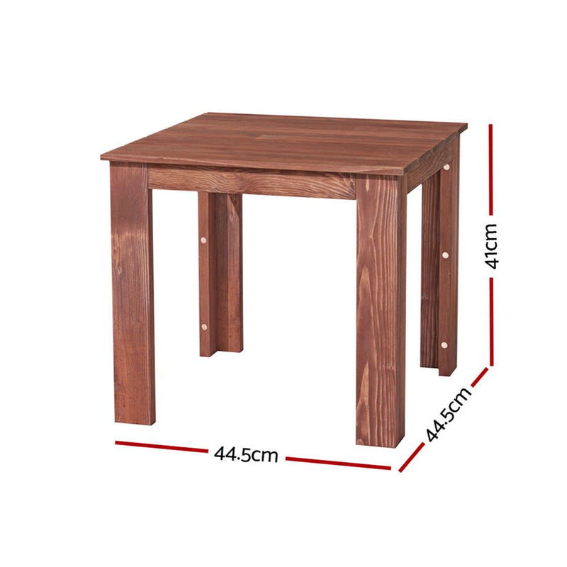 Gardeon Coffee Side Table Wooden Desk Outdoor Furniture Camping Garden Brown - Furniture > Outdoor - Rivercity House & Home Co. (ABN 18 642 972 209)